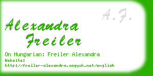 alexandra freiler business card